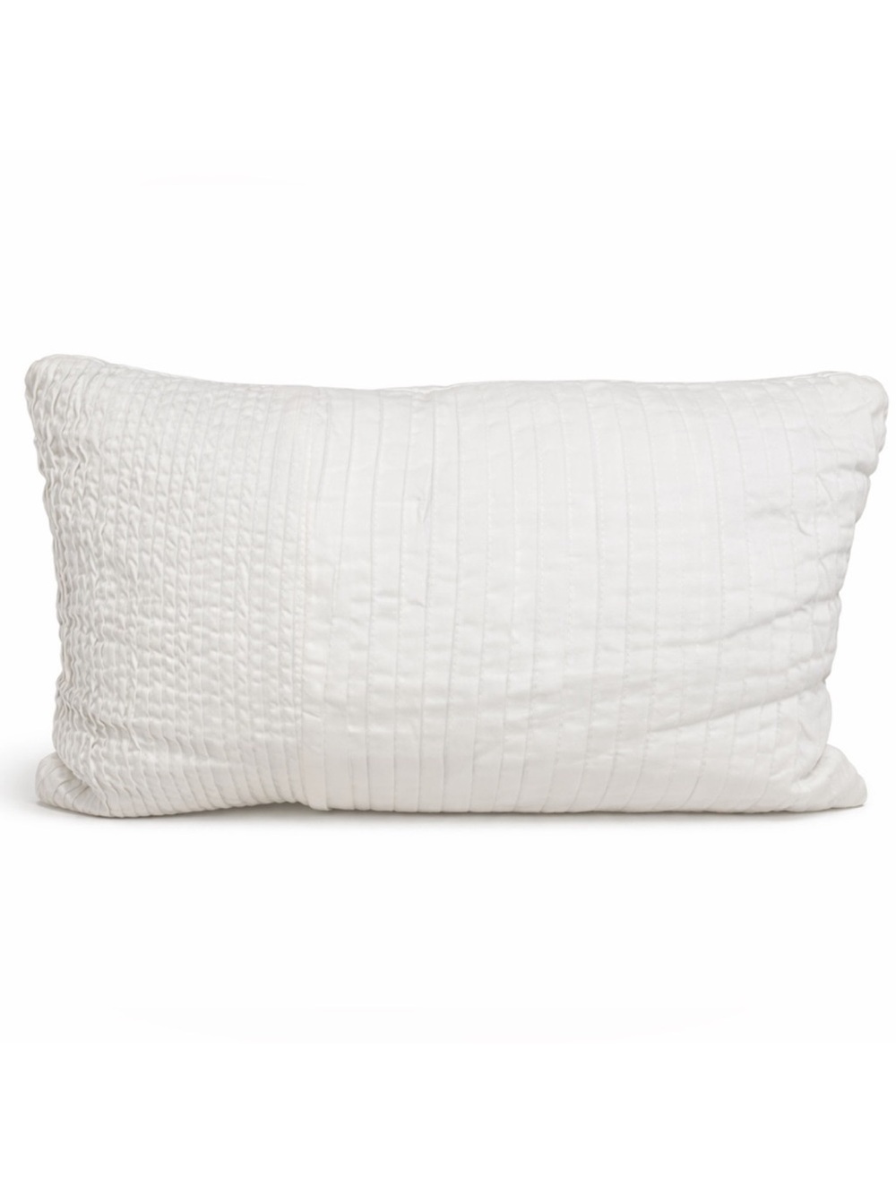 Hotel Collection White Textured Lumbar Throw Pillow 12x18